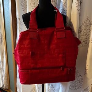 BEIS Vibrant Red Women's Overnight Bag  16x16x8 this is the mini